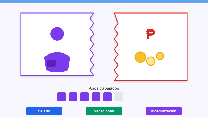 Calculadora de indemnización por despido laboral Argentina